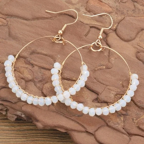 SHEIN Hoop earring with crystals - Picture 4 of 4